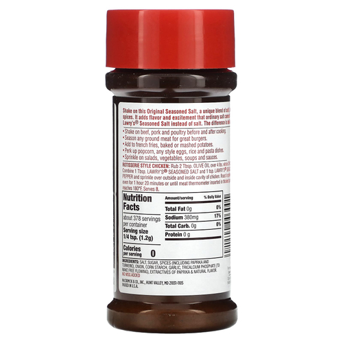 Lawry's, соль с приправами, 453 г (16 унций)