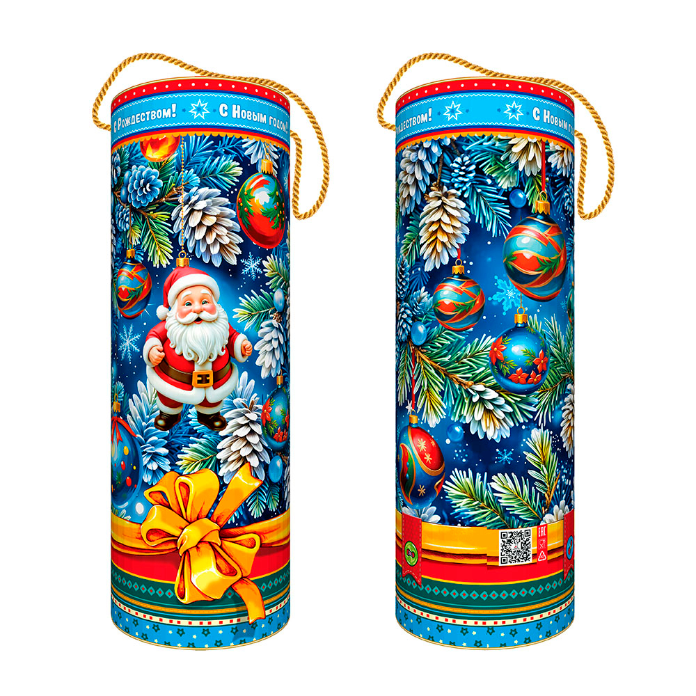 ТУБА НОВОГОДНИЕ ИГРУШКИ 1200г