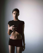 black tee