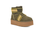 UGG Classic Mini II Braid Platform Green