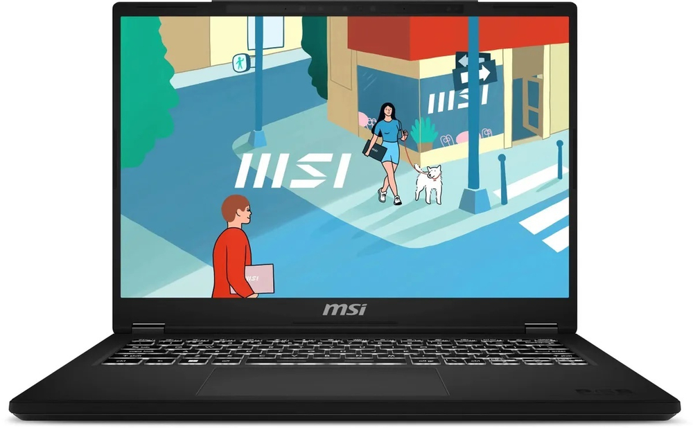 Ноутбук  MSI Modern 14H 14 ", Core i7, 16 Гб RAM, 512 Гб SSD, Iris Xe Graphics, Черный