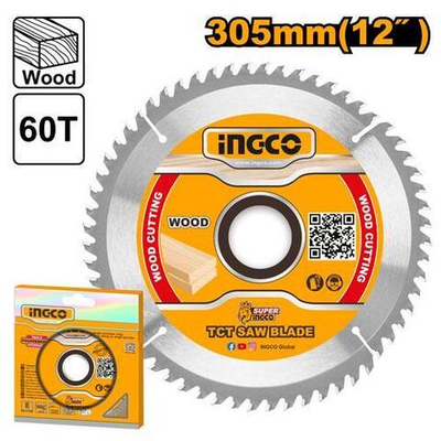 Диск пильный по дереву TCT 305х30 мм 60Т INGCO TSB130523 INDUSTRIAL