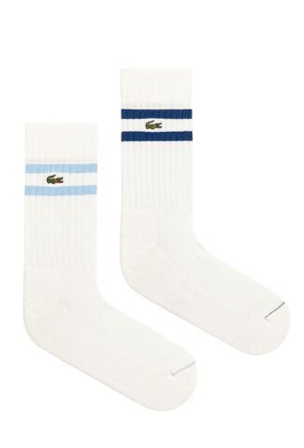 Теннисные носки Lacoste Ribbed Cotton 2P - white