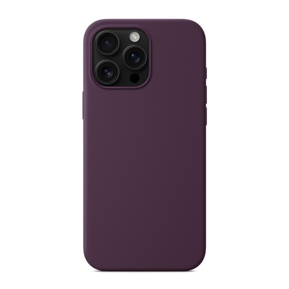 Силиконовый чехол MagSafe Apple Silicone Case для iPhone 16 Pro, Сливовый