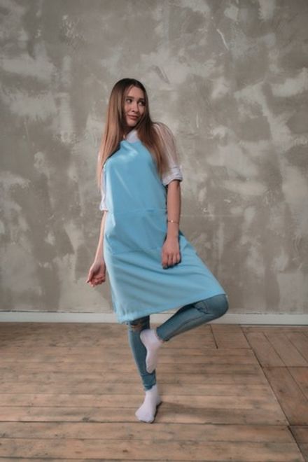 FSK Фартук мастера классический Габардин, голубой