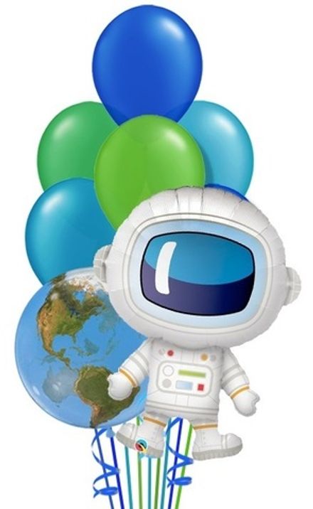 Букет шаров "Земля и космонавт"