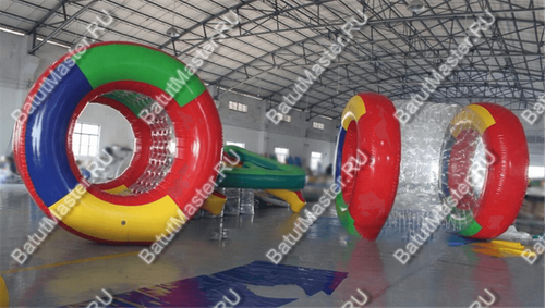 Аттракцион Водный роллер "Ватрушка" ПВХ, размер 2,4*2,2*2,2 м