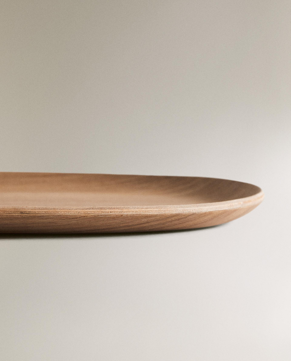 Zara Home Поднос из дерева, цвет бежевый, 31 см