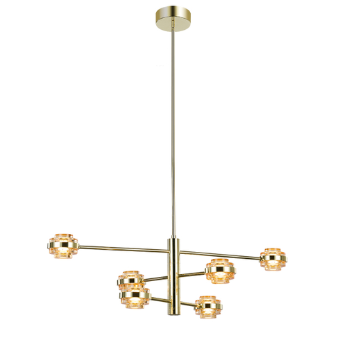 Люстра MX22030002-6A gold/champagne
