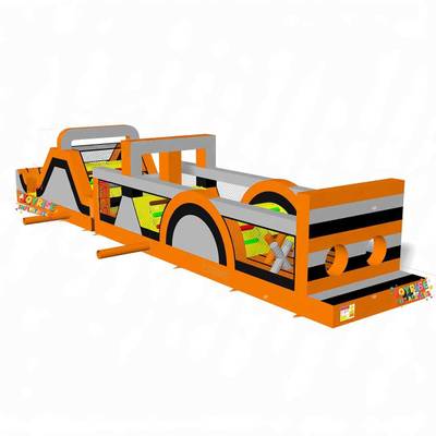 Надувная полоса препятствий для тимбилдинга «Вектор», 16×3×3,1 м