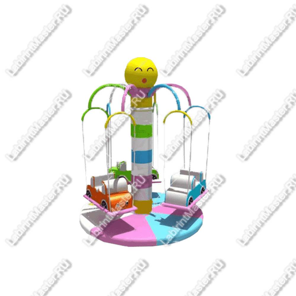 Электрическая карусель детская 4KIDS "Гонка"