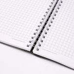 Тетрадь А5 (148x218 мм), BRAUBERG "Office PRO", гибкая, под кожу, гребень, 80 л., черная, 111046