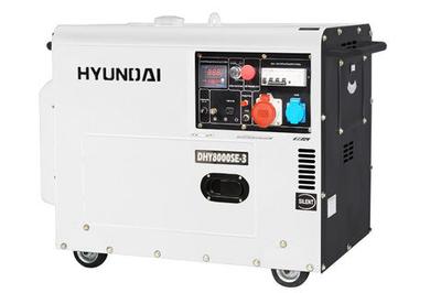 Дизельный генератор (6.5 кВт) HYUNDAI DHY 8000SE-3