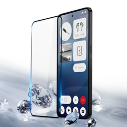 Защитное стекло для Nothing Phone 3a Lite, тонкие черные рамками и олеофобное покрытие, G-Rhino