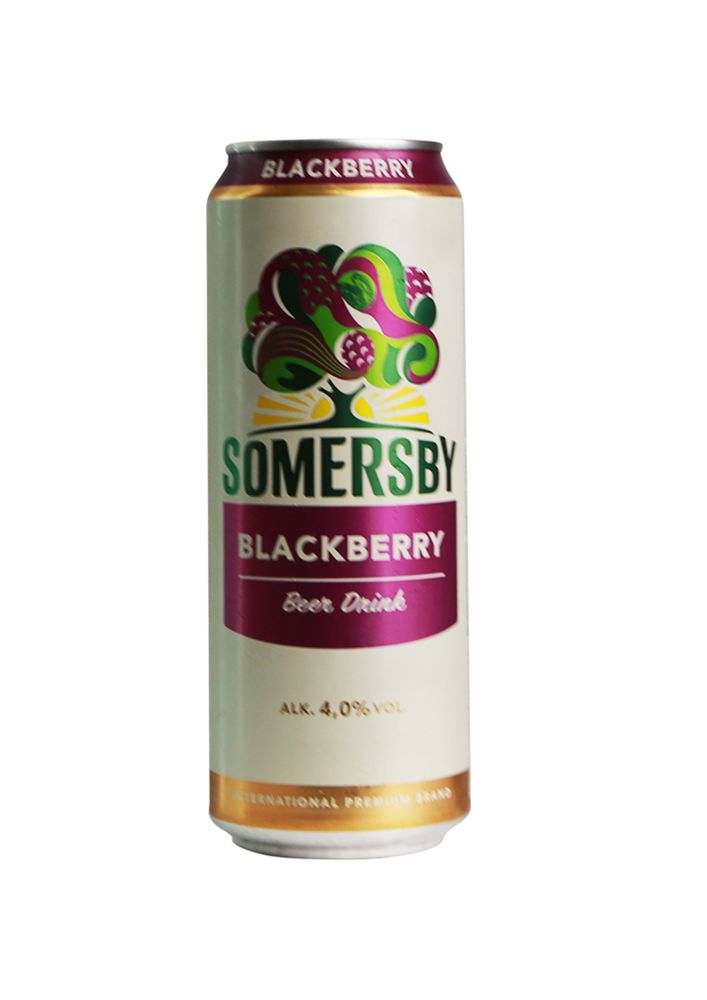 Пивной напиток Somersby Blackberry 0.45 л.ж/б