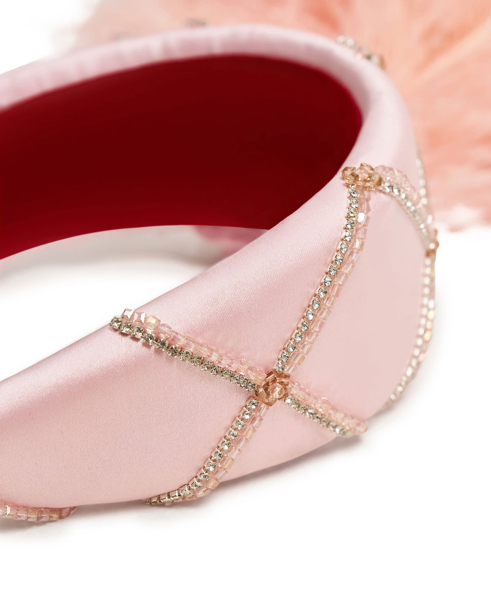 Ободок с ручной вышивкой