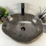 Каменная раковина из речного камня RS-05279 (56*44*16) 0862 из натурального камня