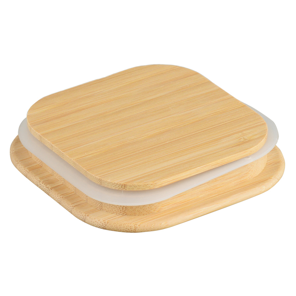 Банка для хранения smart solutions с крышкой из бамбука, 1100 мл