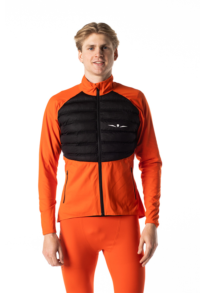 ЛОНГСЛИВ С ПУХОВОЙ ВСТАВКОЙ МУЖСКОЙ LONG SLEEVE DOWN PUFFER | TANGERINE