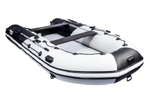 Лодка ПВХ надувная моторная Ривьера 3800 Килевое надувное дно "Комби" светло-серый/черный