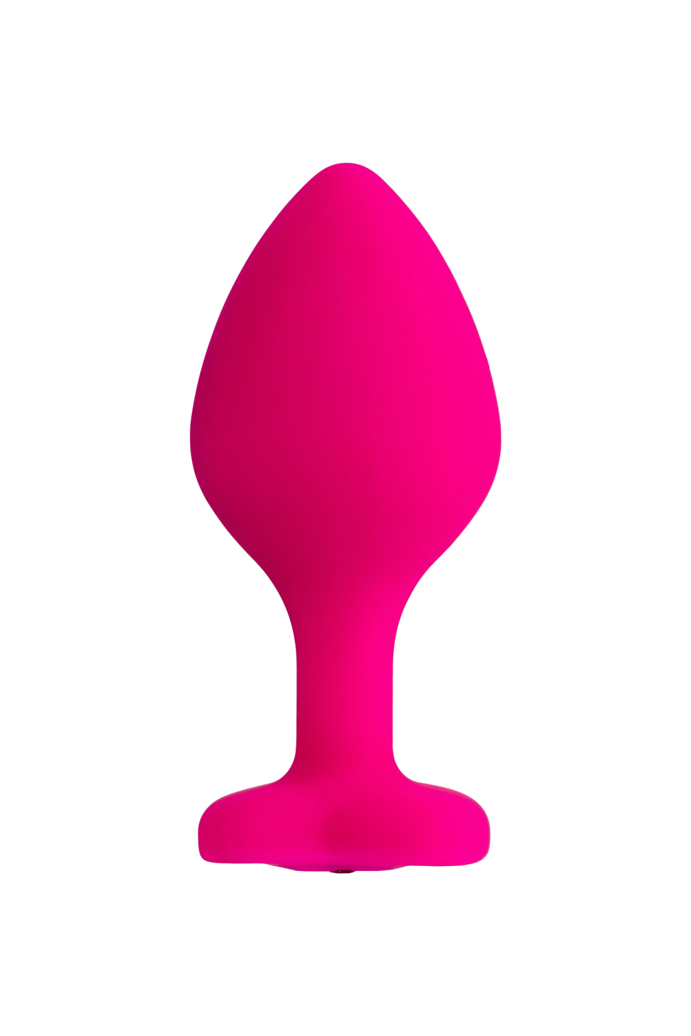 Анальная втулка с сердечком ToDo by Toyfa розовая с прозрачным кристаллом 8 см