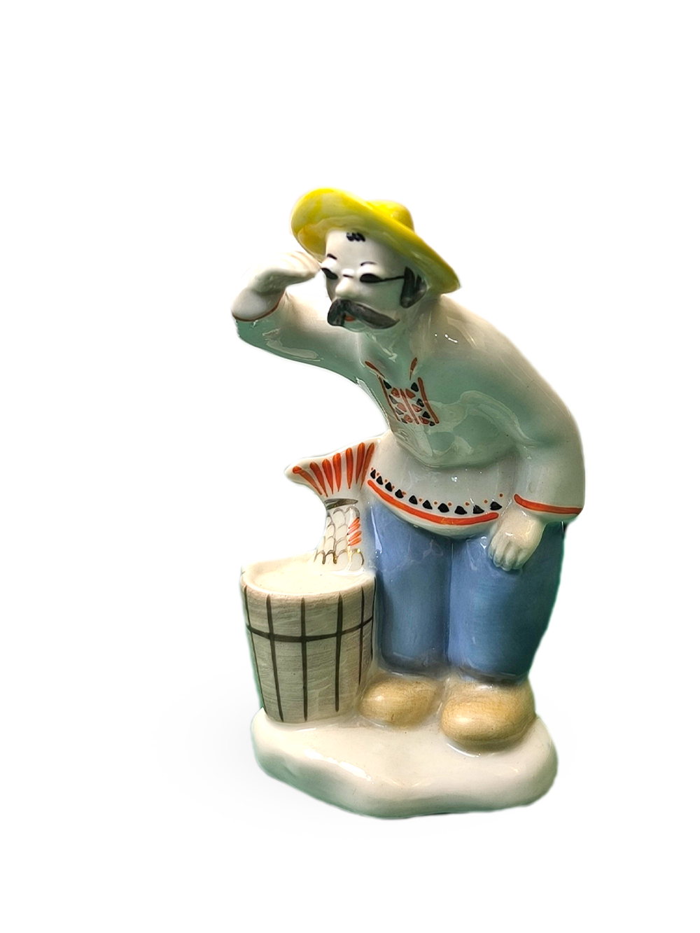 &&& Фарфоровая статуэтка "Рыбак летом" (Полонне ЗХК)