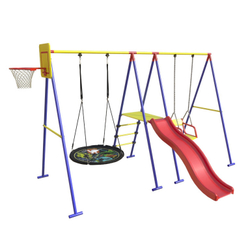 Качели с горкой + стойка для ДСК Лайт (синий)