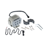 Фара NANOLED 25W, 6 LED, крепеж на рейлинг 22-36мм, серая