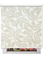 Рулонные шторы "Пейсли кофе 3192"