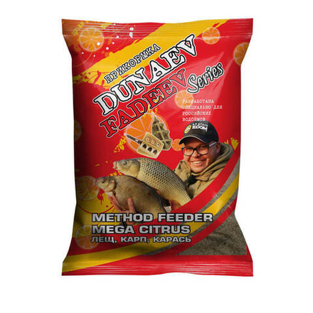 Прикормка "DUNAEV-FADEEV" 1кг Feeder Method Mega Citrus