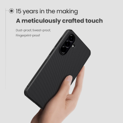 Чехол усиленный от Nillkin c встроенным круглым магнитом для Samsung Galaxy A56 5G, серия Super Frosted Shield Pro Magnetic Case