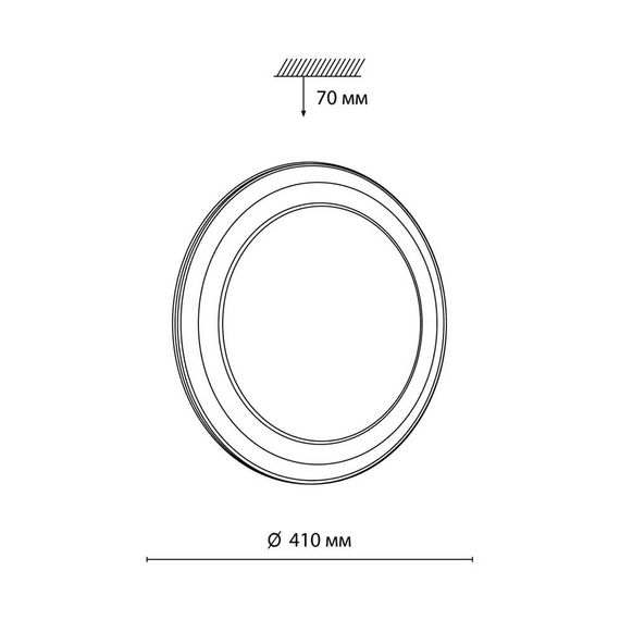 Настенно-потолочный светодиодный светильник Sonex Setta 7617/DL