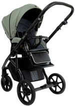 Детская коляска Roan Bass Next 2.0 3 в 1 с автокреслом Pituso Santiso Pro Black BSN/43/2 Sage Green/Black/руч.Black