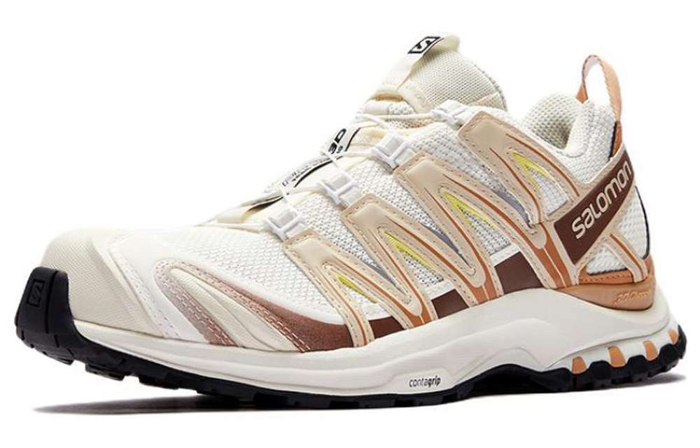 SALOMON Salomon XA Pro 3D fabric leather shock absorption, non-slip, wear-resistant, low-cut outdoor functional shoes for men and women with the same vanilla color