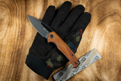 Нож SENCUT Mims сталь 9Cr18MoV рукоять Wood Guibourtia Wood