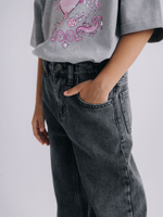 Джинсы Wide Leg, Серый