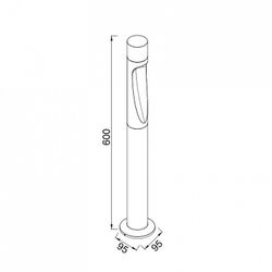 Наземный низкий светильник Mantra ARAN 9286