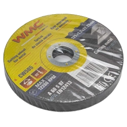 Круг отрезной абразивный 125x1.2x22.2мм ( К-т 40шт) WMC TOOLS WMC-CW505(40шт к-т)