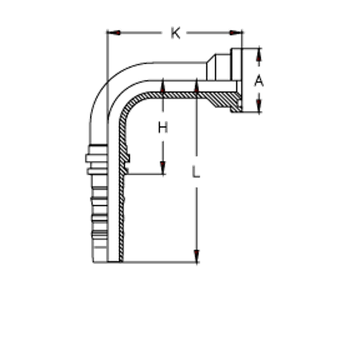 Фитинг DN 38 SFL 2 71.4 (90) CS удлинен. К=115
