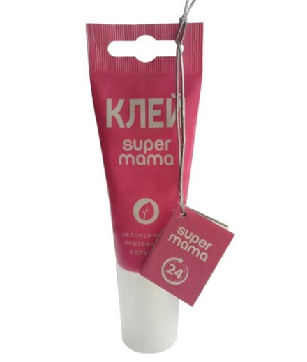 Клей полимерный прозрачный SUPERMAMA (80мл; 12шт)