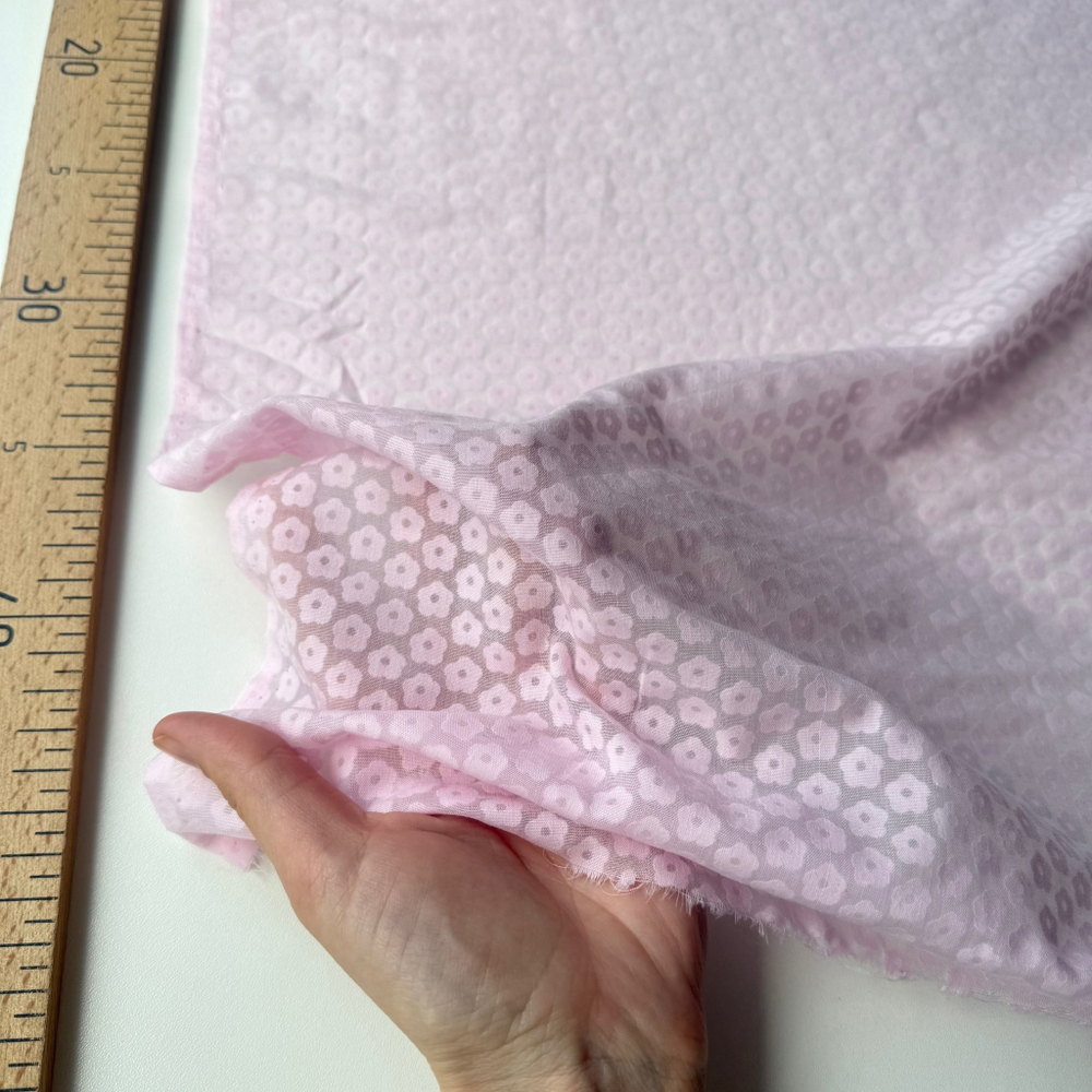 Батист розовые Ромашки