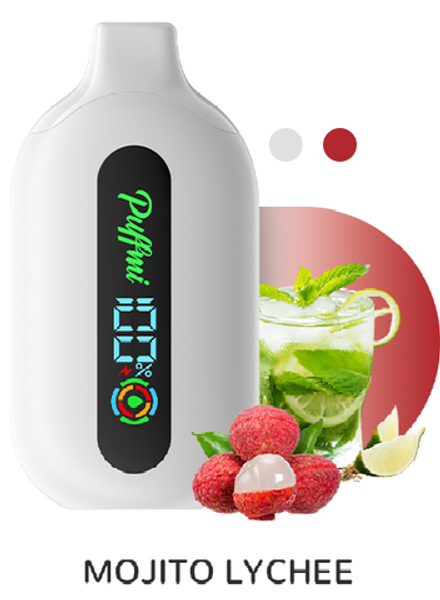 Puffmi Pure Mojito lychee - мохито-личи 12000 затяжек 20мг (2%)