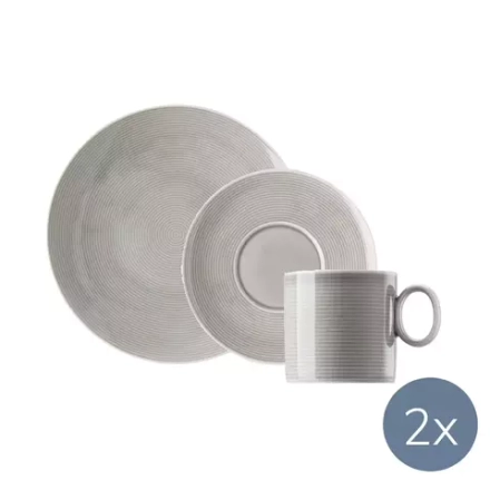 Thomas Rosenthal Group - Кофейный набор Loft Color на 2 персоны (6 элементов) лунно-серый / артикул   1190040191714741 + 1190040191710222 + 1190040191714742  / GTIN