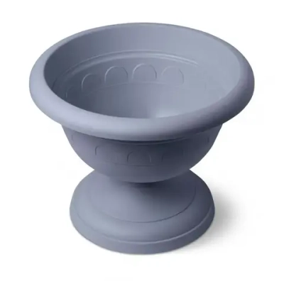 Вазон низкий Колывань 3,4л д 26 см серый (комплект 14 шт)