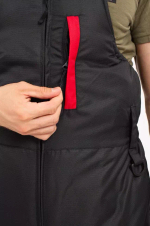 Зимний мужской костюм-поплавок ONERUS "Фишер -45" (Таслан) Черный/Красный