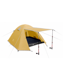 Палатка Naturehike P-Series 4-местная, алюминиевый каркас, желтая