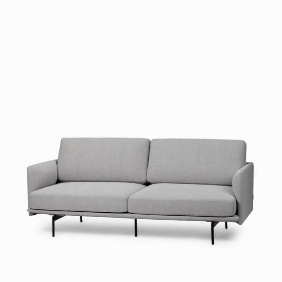 Двухместный диван Bebe 185 см, серый