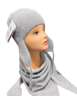 Шапка женская ШП406-03 серая