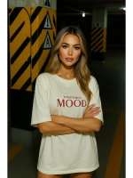 Футболка оверсайз с принтом Vinishko mood