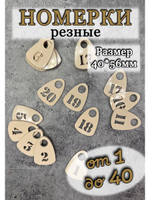 Номерки для гардероба прорезные
